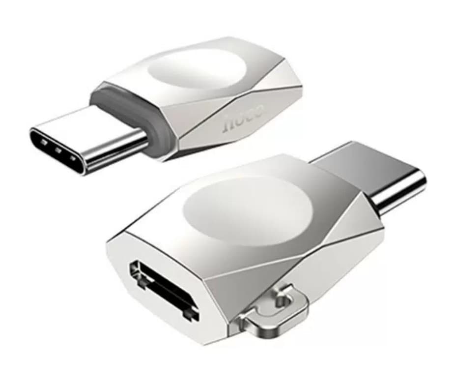 Main image of Hoco UA8 microUSB>Type C (серебристый)