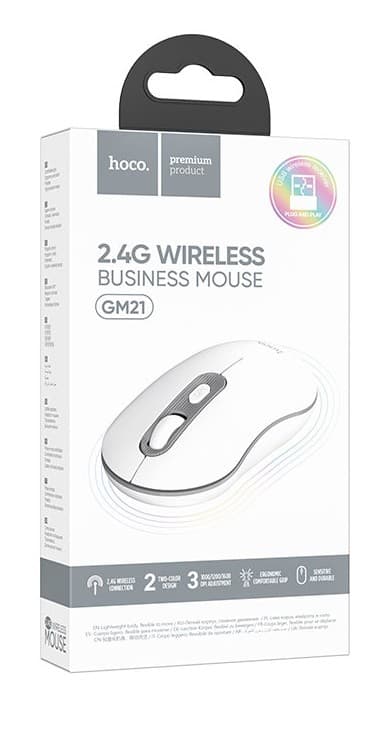 Main image of Hoco GM21 Platinum 2.4G business (белый)