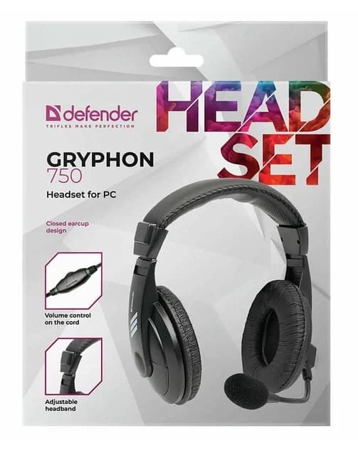 Defender HN-750 звукоизоляция (черный)