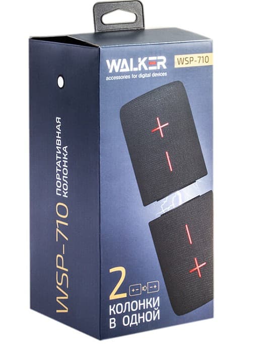 WALKER WSP-710 BT5.0 / 10W*2, стереопара (серый)